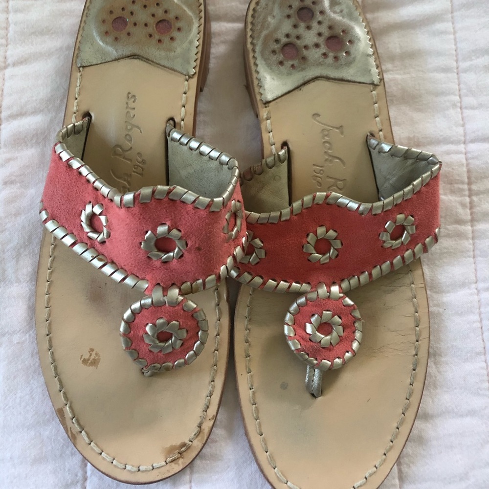 Coral and Gold Jack Rogers